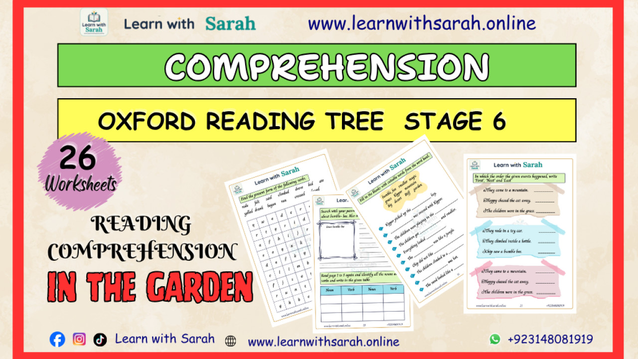 Oxford reading tree Stage 6 "In The Garden" — Learn with Sarah