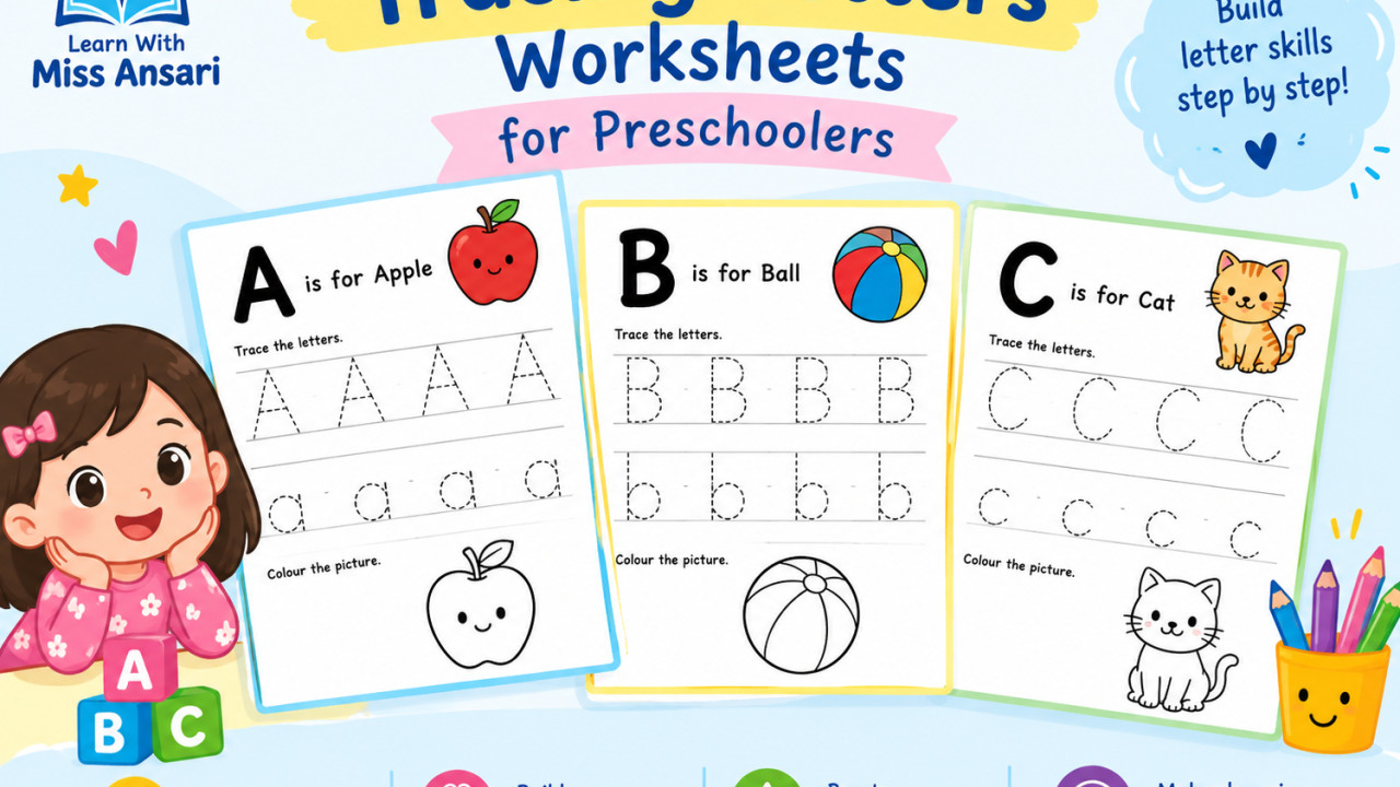 Coloring letters Alphabets Aa to Zz