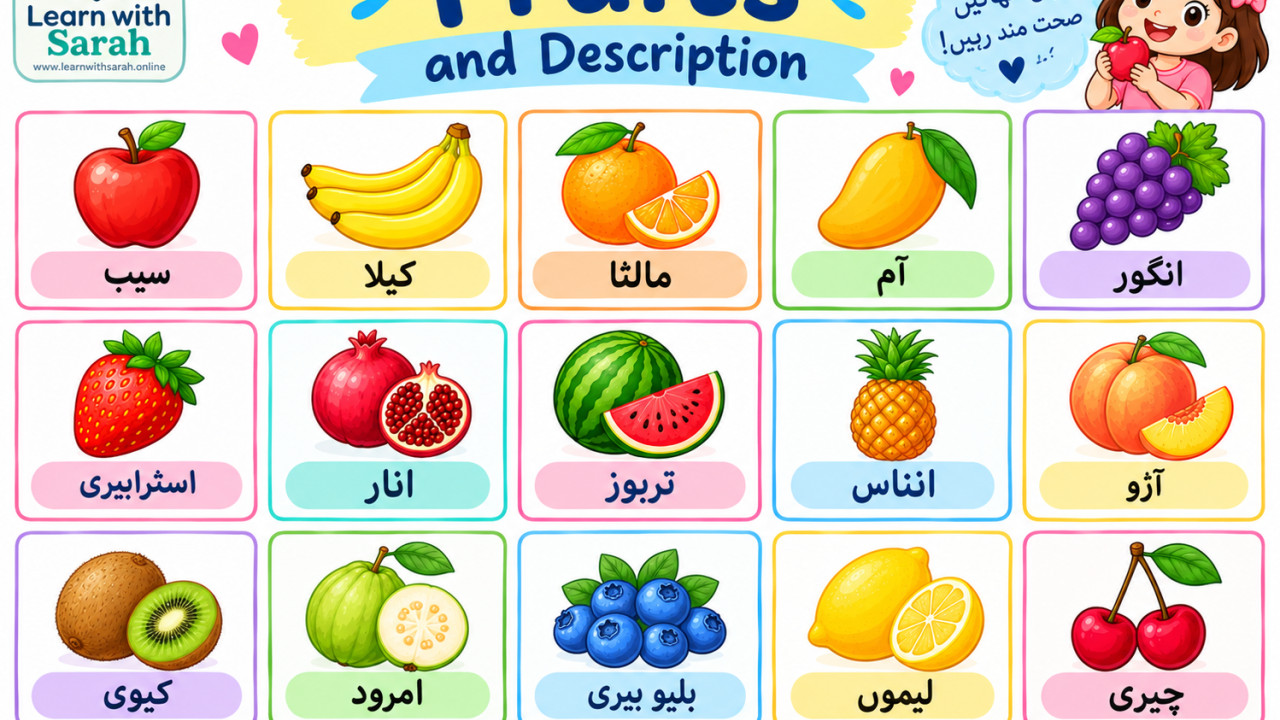 پھلوں کے نام اور فائدے Fruits and their benefits
